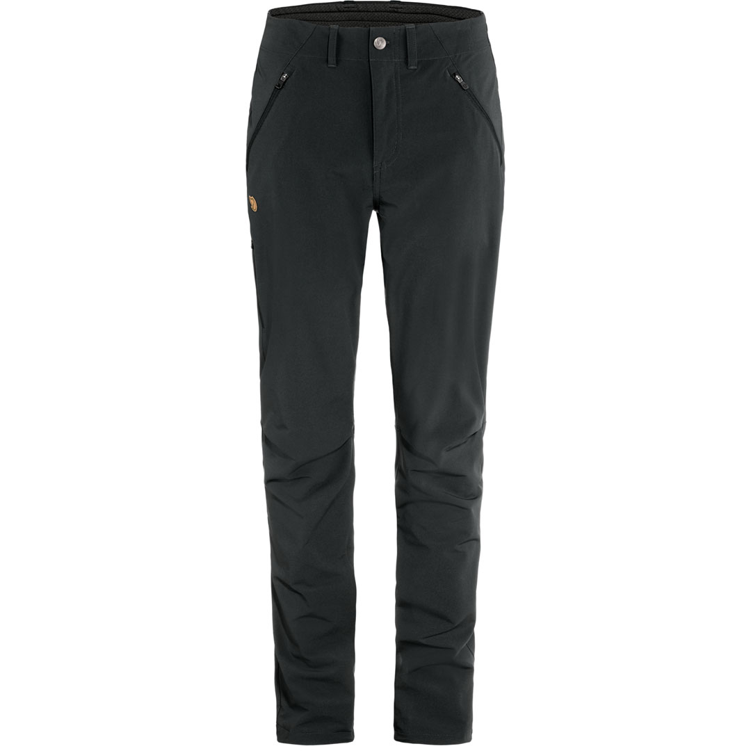 fjellreven abisko trail stretch trousers dame - black