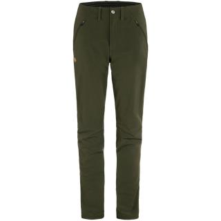 fjellreven abisko trail stretch trousers dame - deep forest