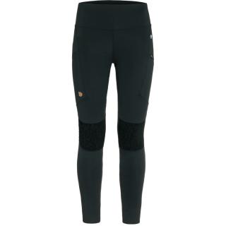 fjellreven abisko trekking tights hd dame - black