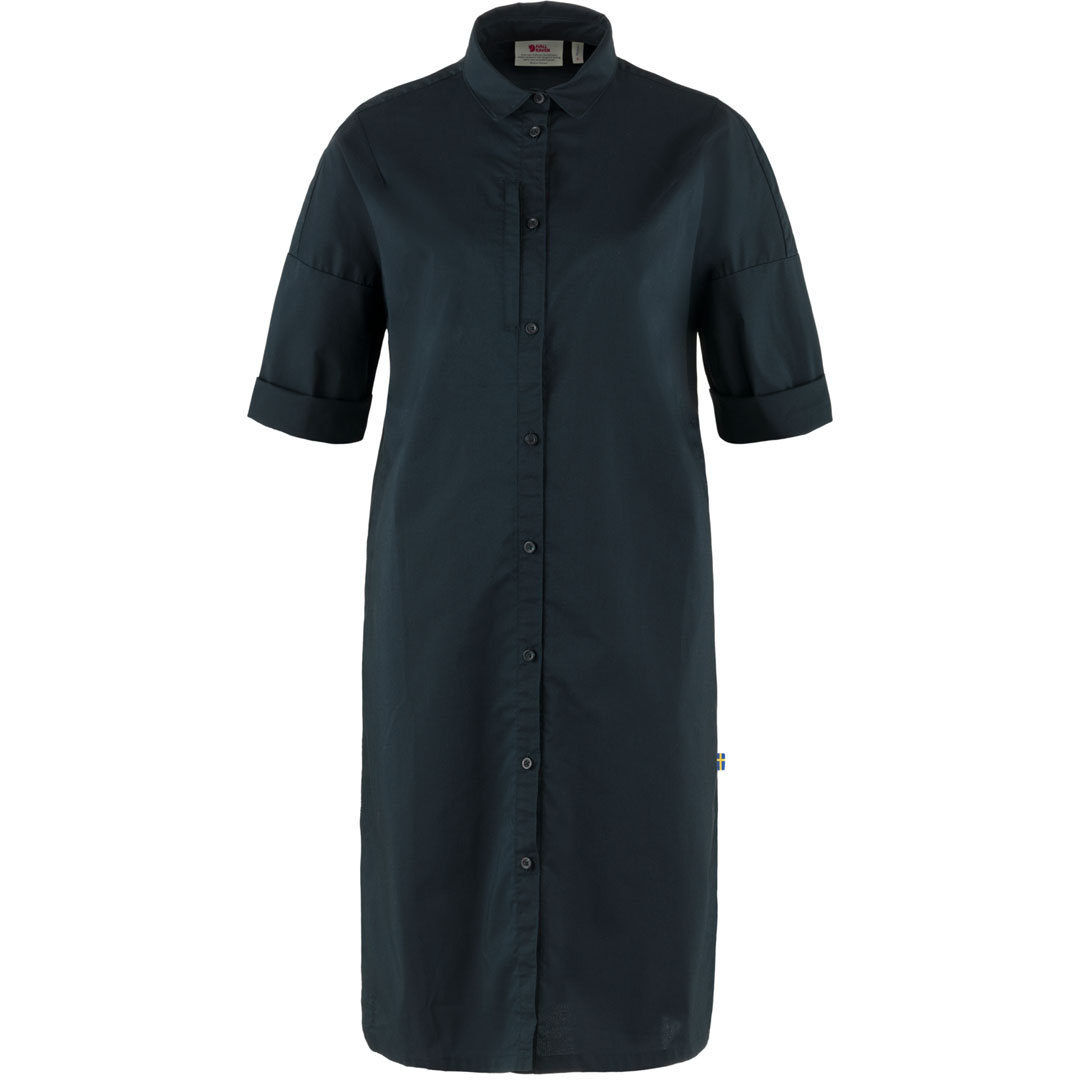 fjellreven high coast shade dress dame - dark navy