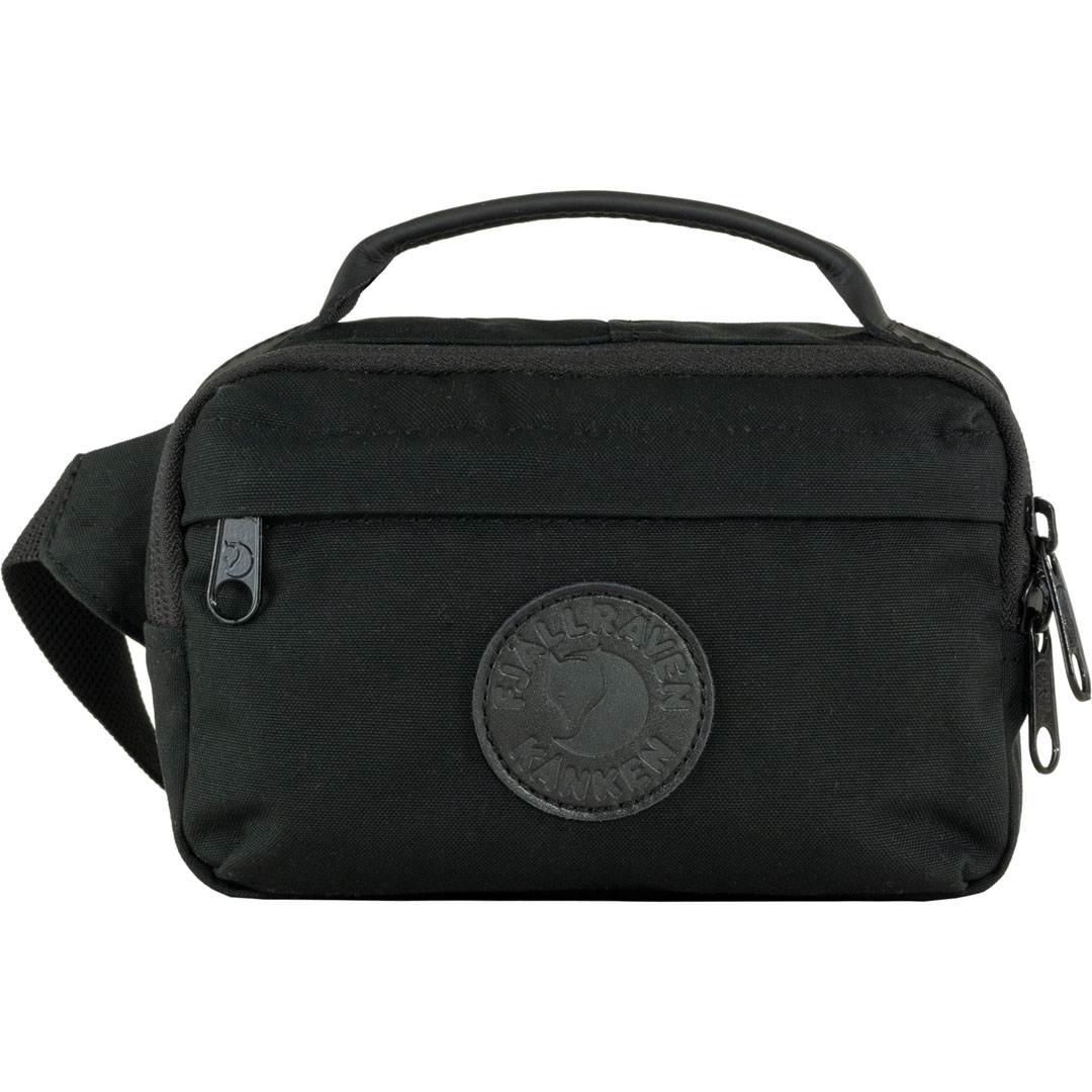 fjellreven kånken no. 2 black hip pack - black
