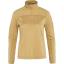 fjellreven abisko lite fleece half zip dame - dune beige