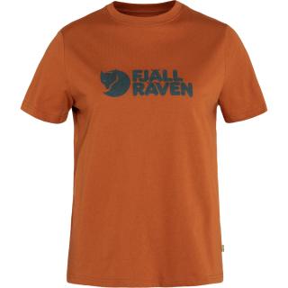 fjellreven fjällräven logo tee dame - terracotta brown