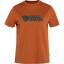 fjellreven fjällräven logo tee dame - terracotta brown