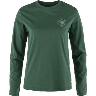 fjellreven 1960 logo t-shirt ls dame - deep patina