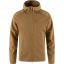 fjellreven keb fleece hoodie herre - buckwheat brown