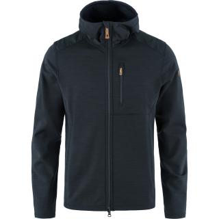 fjellreven keb fleece hoodie herre - dark navy