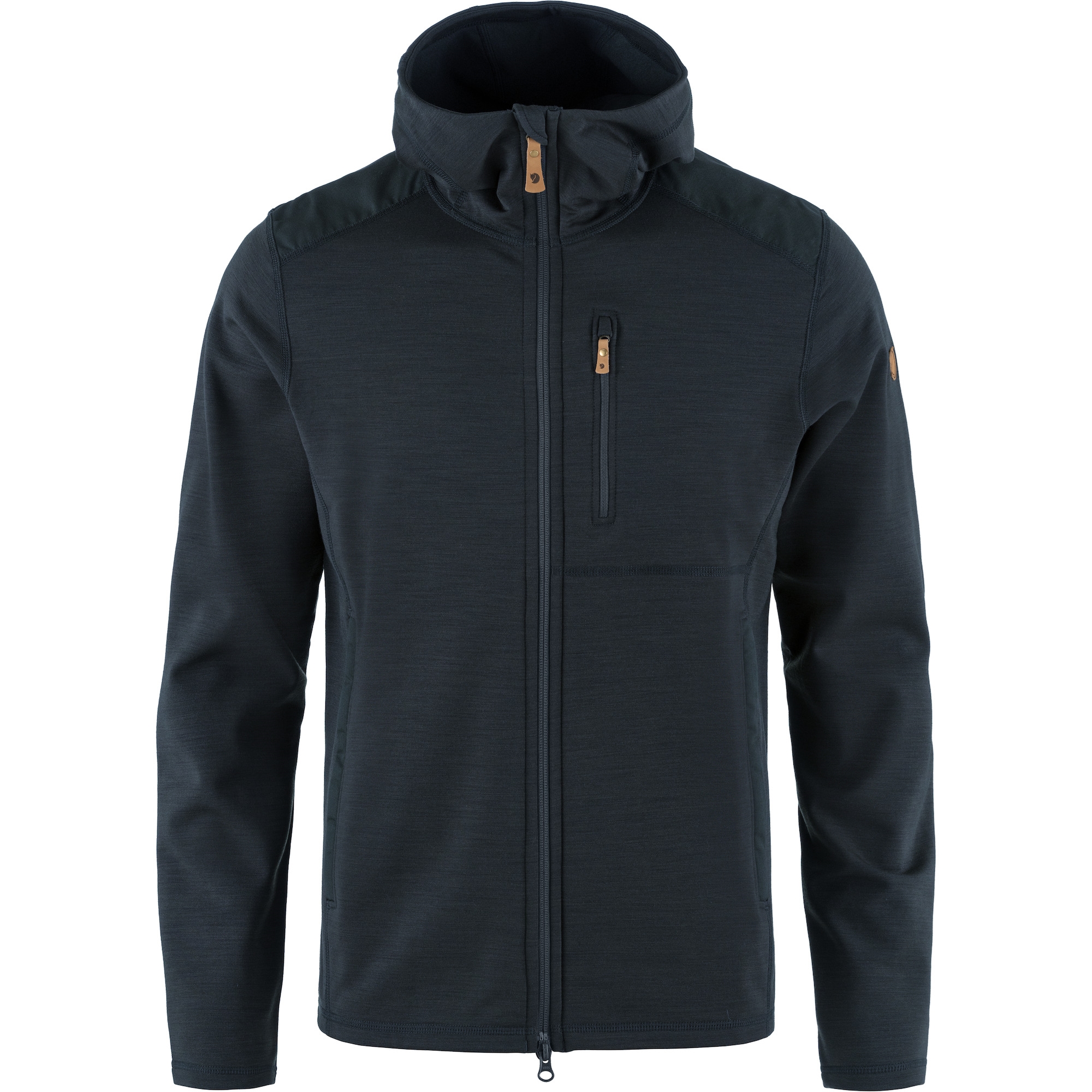 fjellreven keb fleece hoodie herre - dark navy
