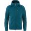 fjellreven keb fleece hoodie herre - deep sea