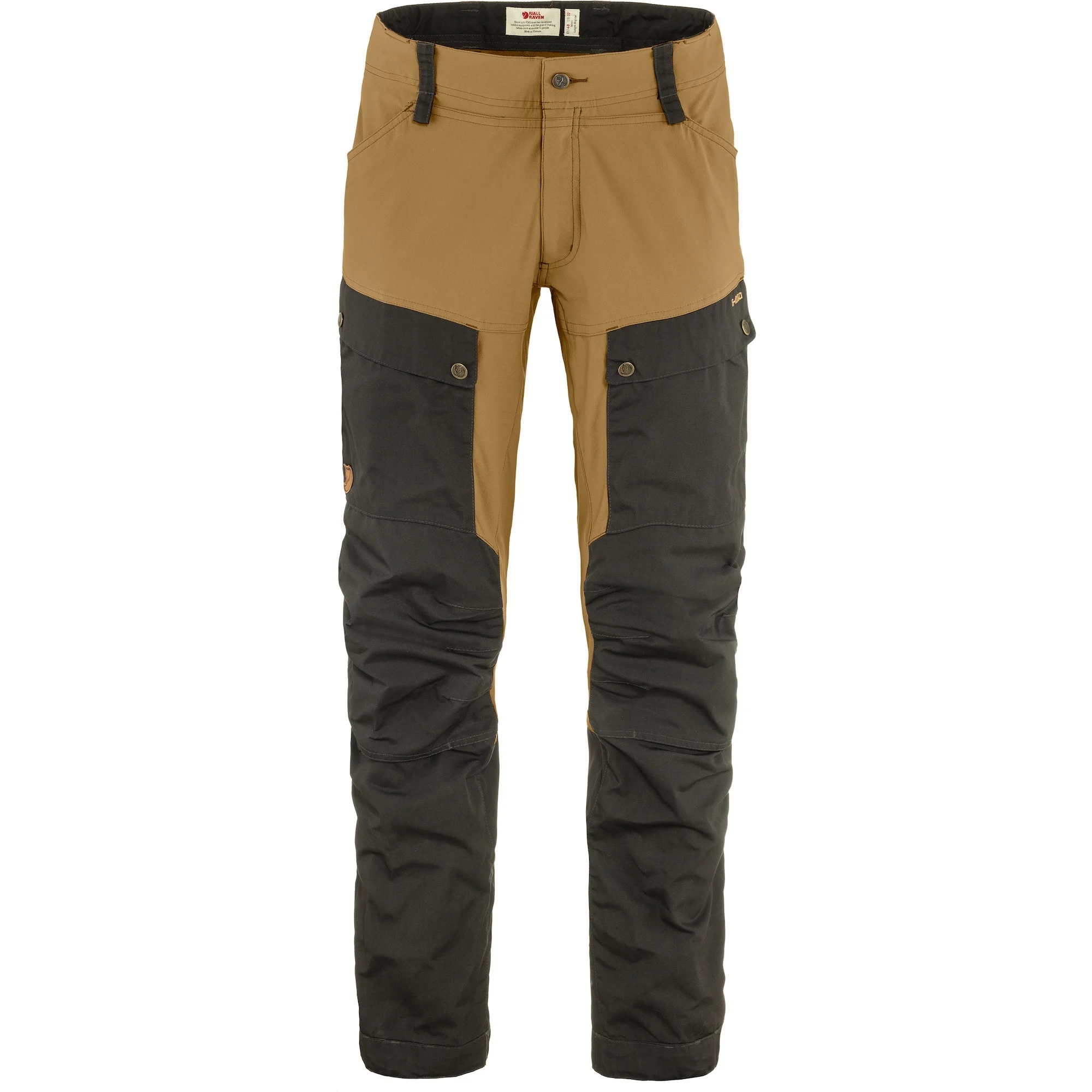 fjellreven keb trousers herre - dark grey - buckwheat brown