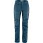 fjellreven keb trousers curved dame - indigo blue