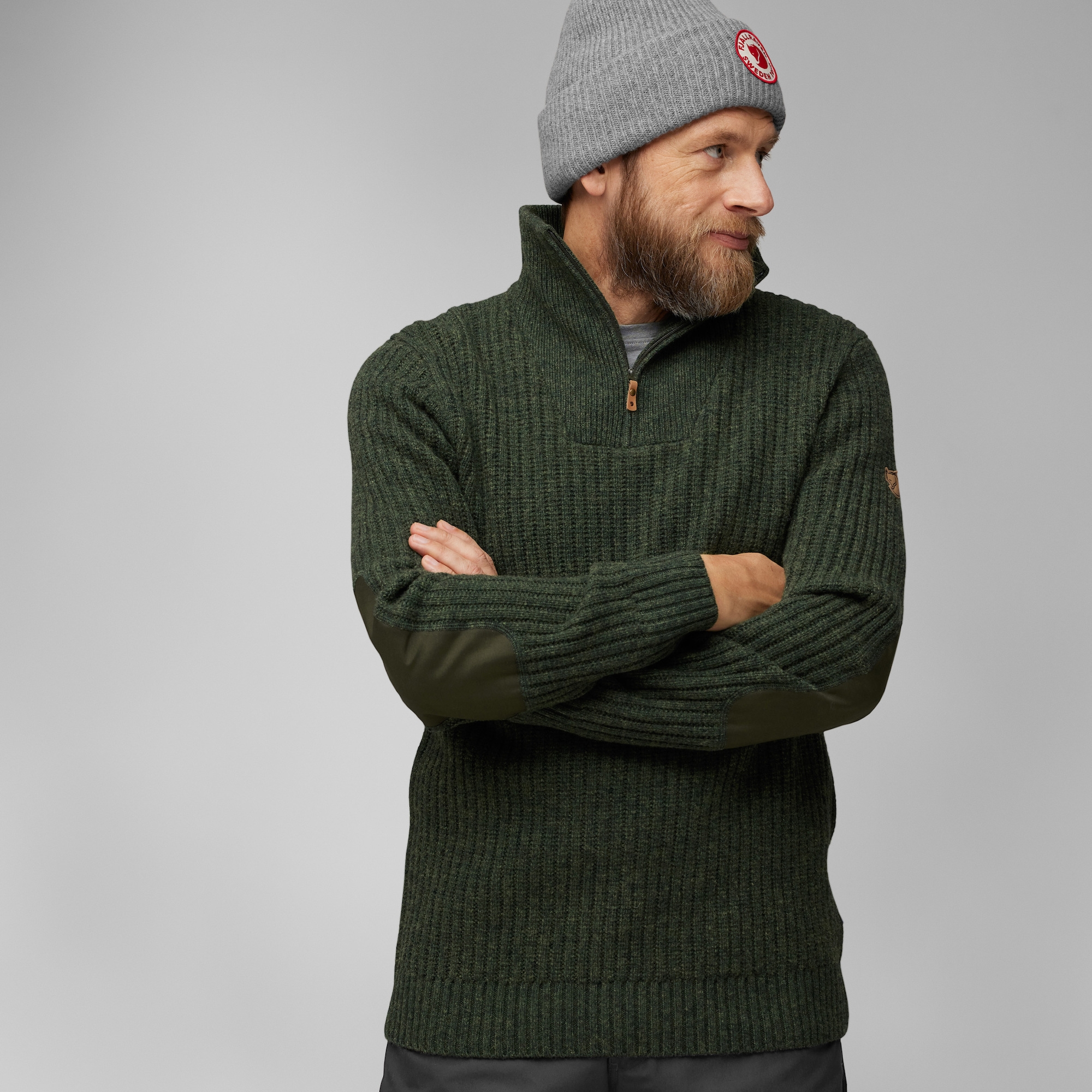 Fjällräven Övik Half Zip Knit Herre - Image 6