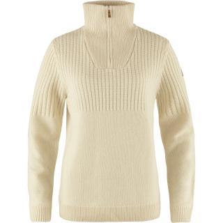 fjellreven Övik half zip knit dame - chalk white