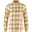 fjellreven Övik heavy flannel shirt dame - chalk white - dune beige