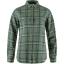 fjellreven Övik heavy flannel shirt dame - patina green - deep patina