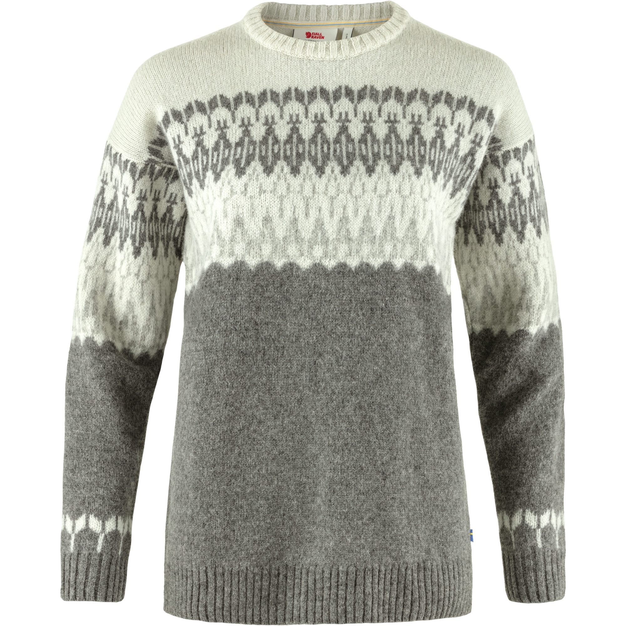 fjellreven Övik path knit dame - grey - chalk white