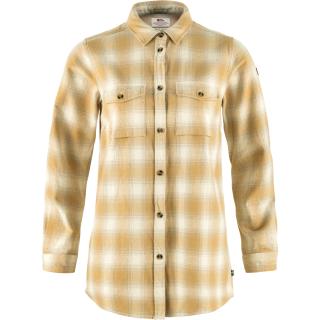fjellreven Övik twill shirt ls dame - chalk white - dune beige