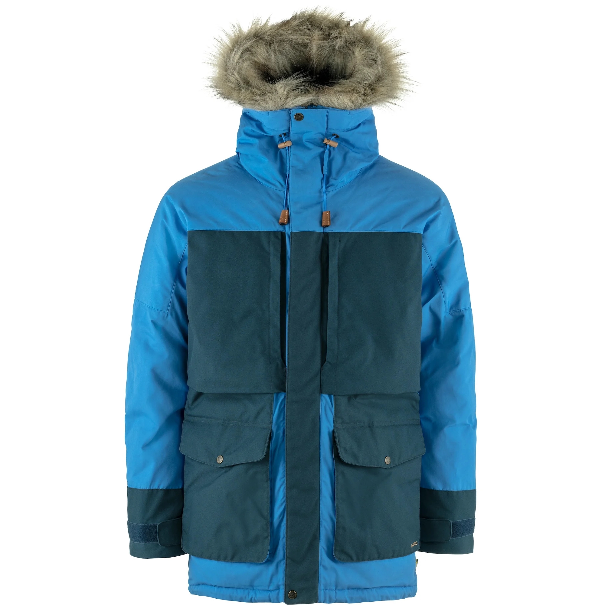 fjellreven polar expedition parka herre - un blue - mountain blue