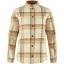 fjellreven singi flannel overshirt dame - chalk white - dune beige