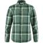 fjellreven singi flannel overshirt dame - patina green - deep patina