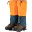 fjellreven singi x-gaiters - field orange - mountain blue