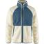 fjellreven vardag pile jacket herre - chalk white - indigo blue