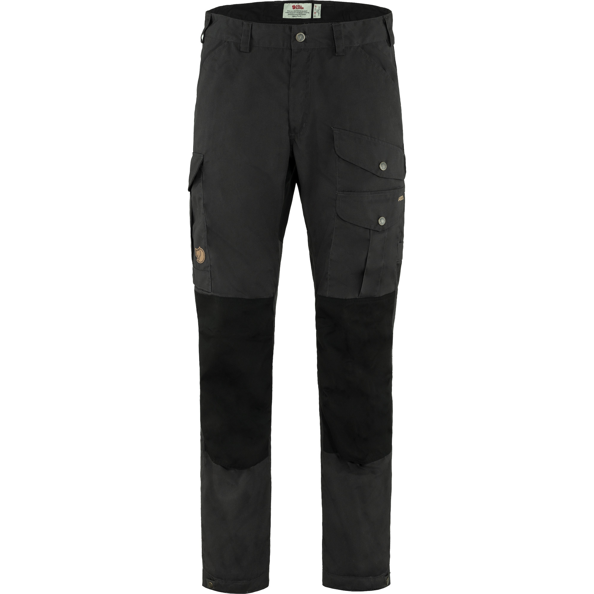 fjellreven vidda pro trousers herre - dark grey - black