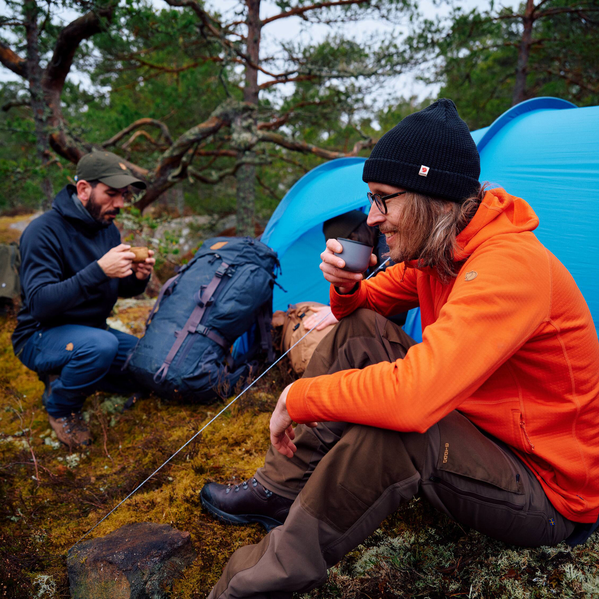 Fjällräven Abisko Grid Fleece Hoodie Herre - Image 10