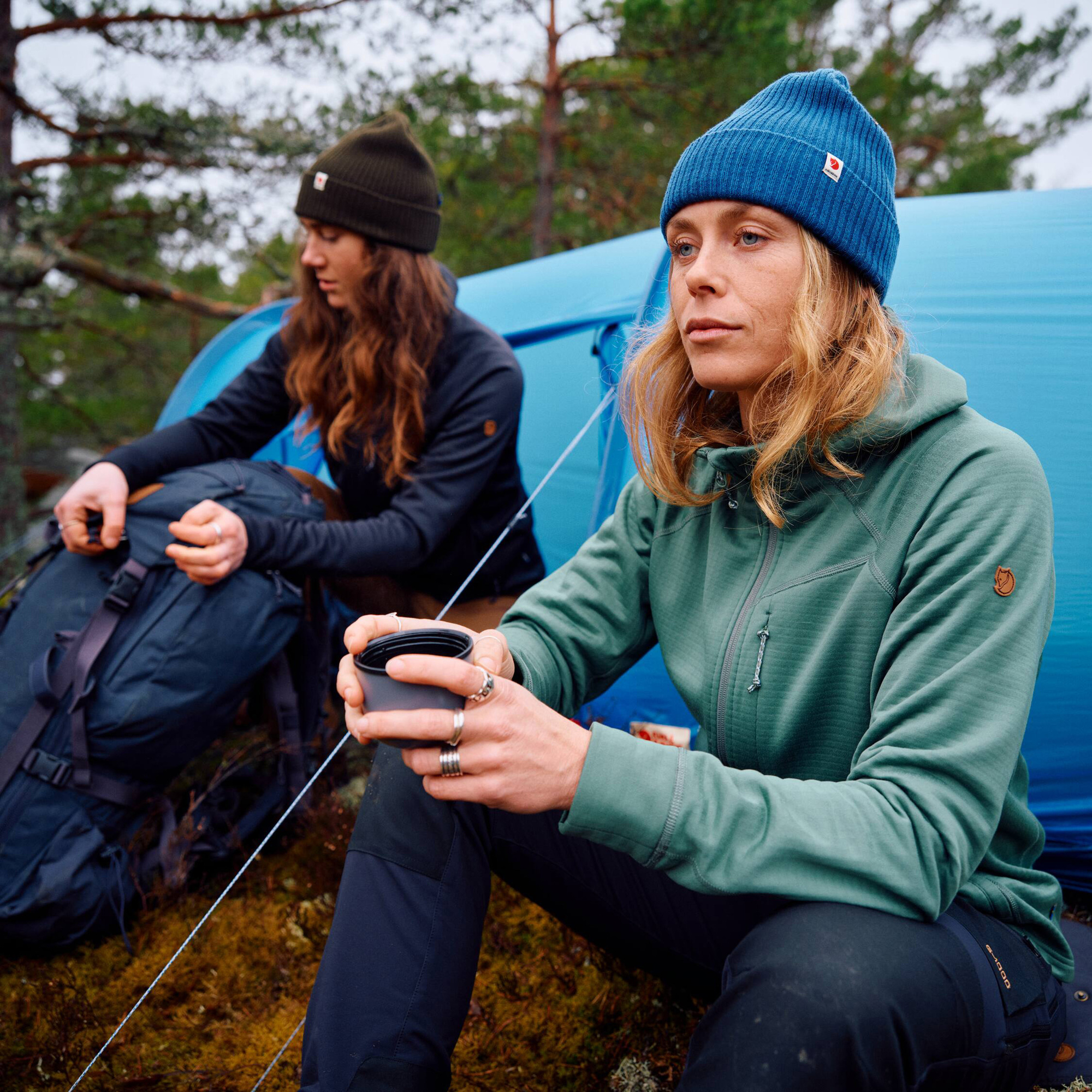 Fjällräven Abisko Grid Fleece Hoodie Dame - Image 12