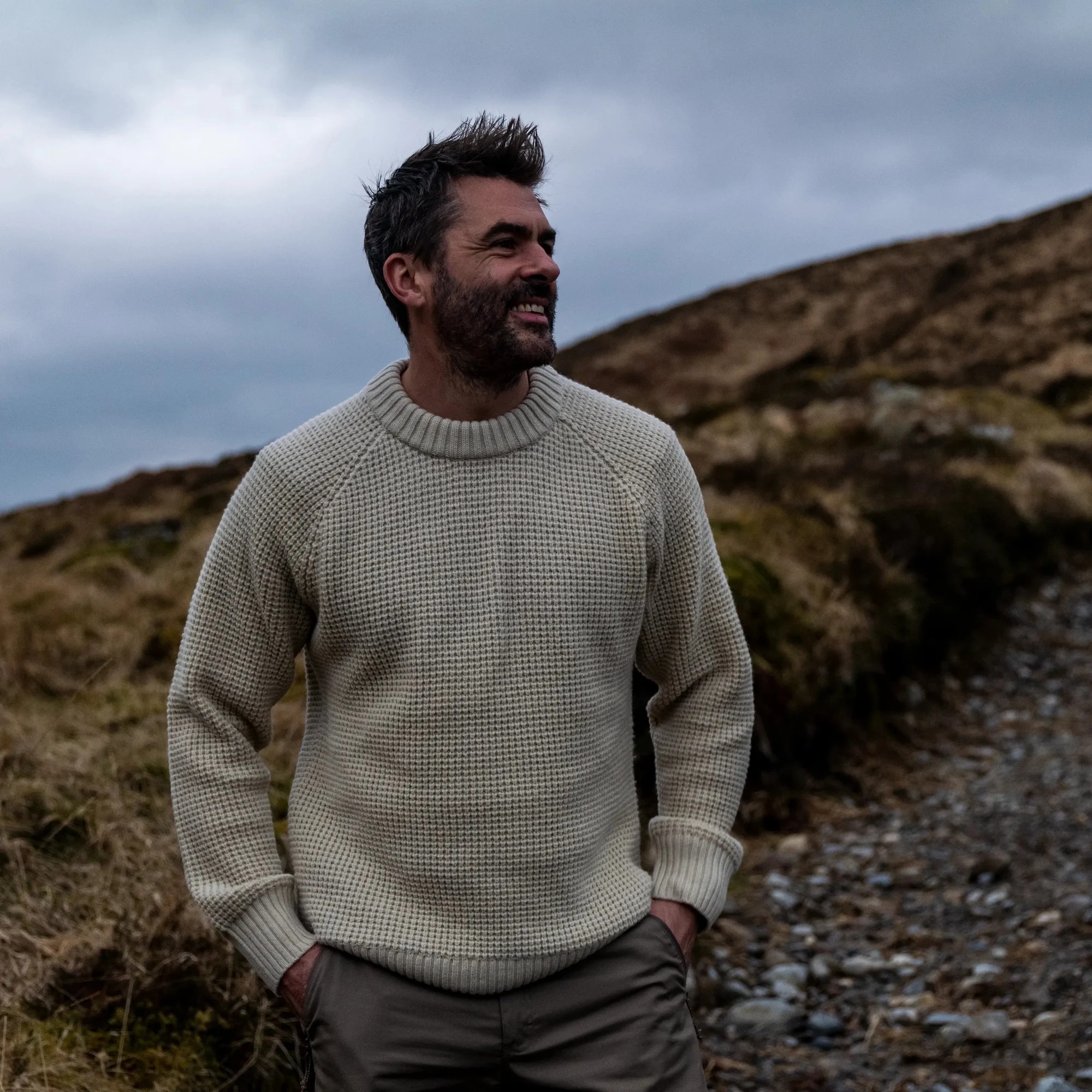 Fjällräven Övik Waffle Knit Herre - Image 7